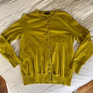 Lands’ End Chartreuse Cardigan - M/T